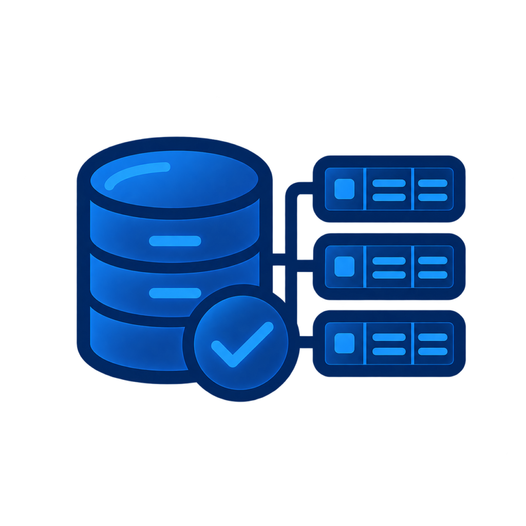 structured database + aligned recordscheck icon